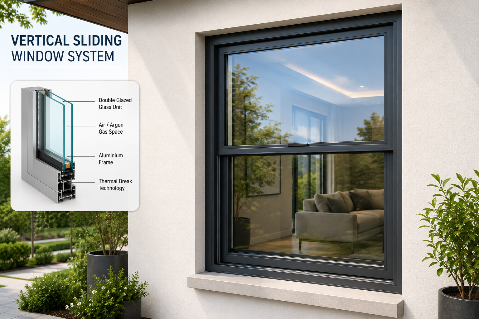 Vertical Sliding Window System