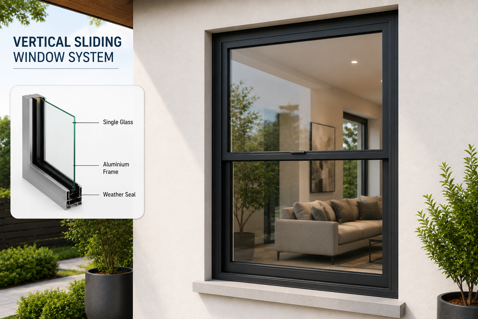 Vertical Sliding Window System